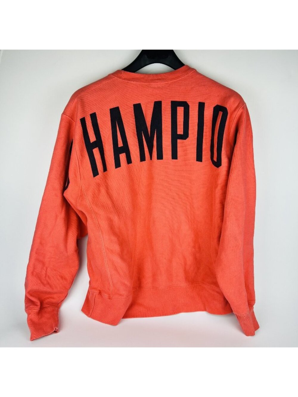 Vintage Champion Reverse Weave Crewneck Sweatshirt Large Orange